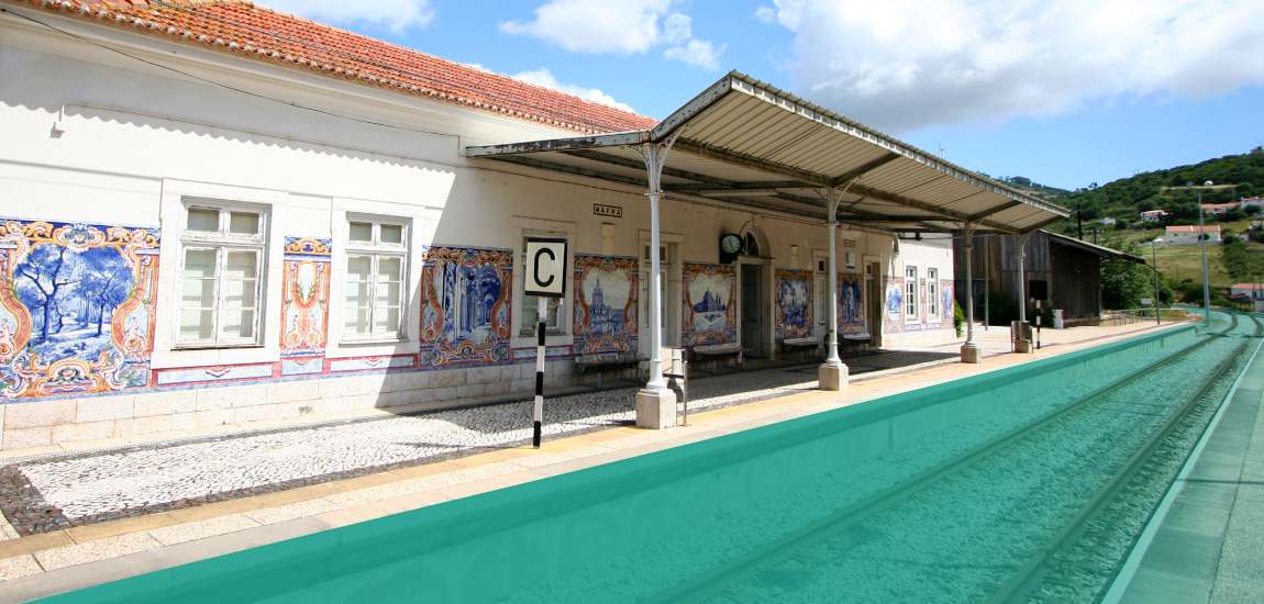 Foto Estação de Mafra, na Linha do Oeste – Reabertura à circulação ferroviária do troço Malveira - Torres Vedras