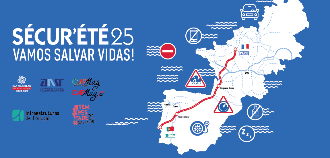 Campanha de segurança rodoviária intitulada "Sécur'été"